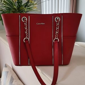 Calvin Klein Saffiano Leather Tote